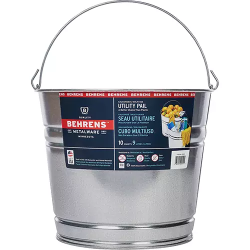 9L Galvanized Steel Pail