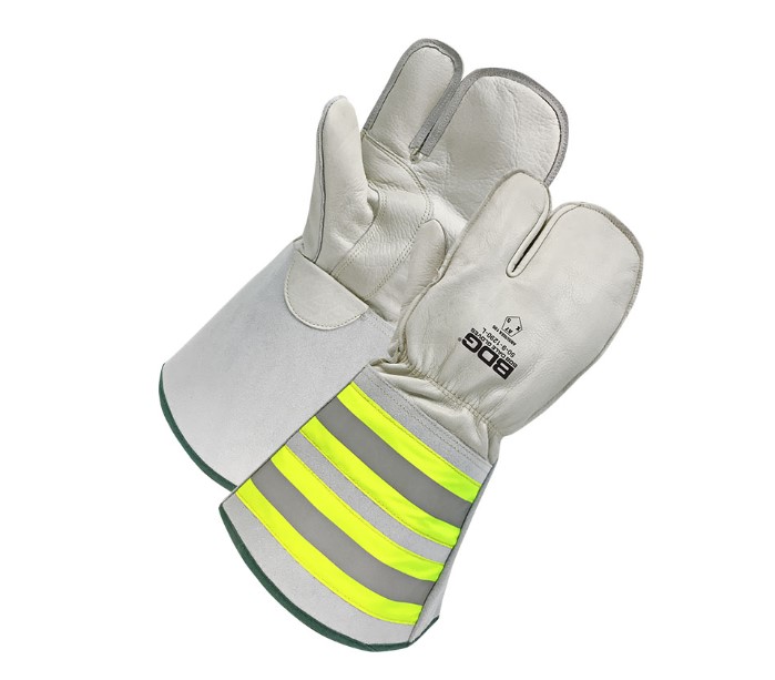 BDG Classic™ 50-9-1290 50-9-1290 Cut-Resistant Gloves,  Grain/Split Cowhide Leather, Gauntlet Cuff, Resists: Cold, Cut, Puncture and Water, ANSI Cut-Resistance Level: A7, ANSI Puncture-Resistance Level: 5