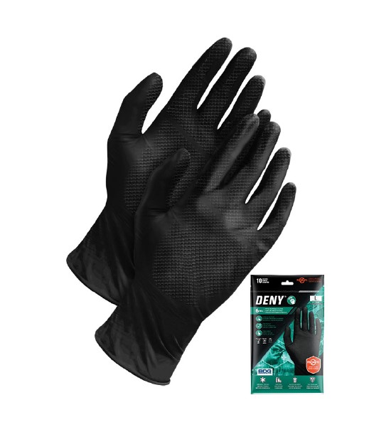 BDG® 99-1-6800P Solid Grip Glove Black 10 EA / PK