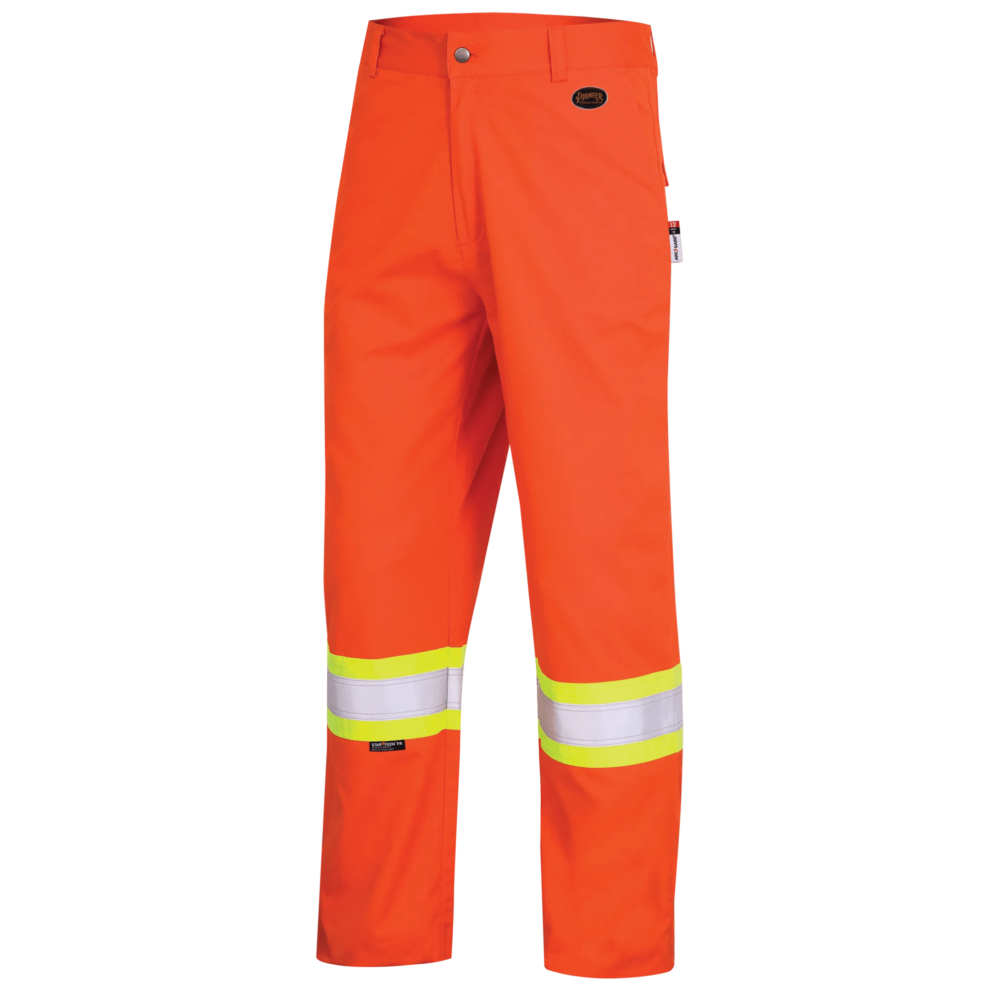 PIONEER® FR-Tech® V2540550 Flame-Resistant Safety Pant,  in Waist, Hi-Viz Orange, Cotton/Nylon
