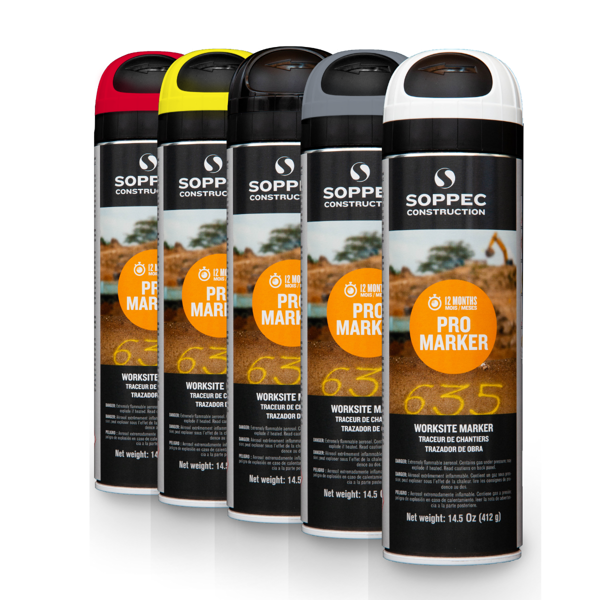 Pro Marker: Non Fluorescent Worksite Marking Paint