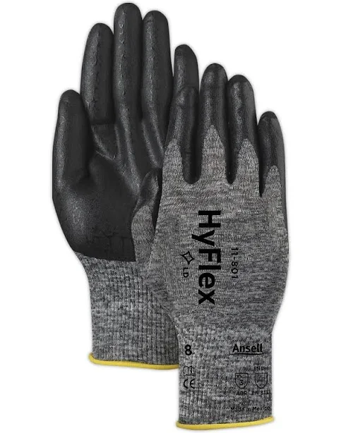 Ansell HyFlex® 11-800 Foam Nitrile Glove, Size Large