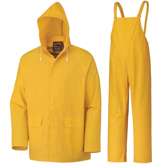 Rain Suit PVC Yellow 3-Piece XL