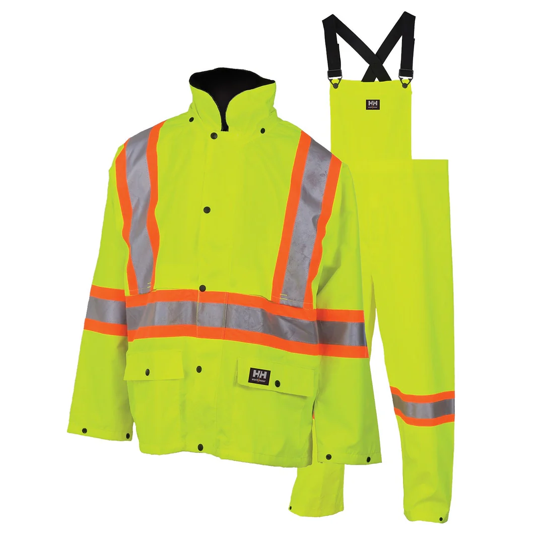 Helly Hansen® 70570 Storm Packable Rain Suit – Hi-Viz Yellow, Size 2XL
