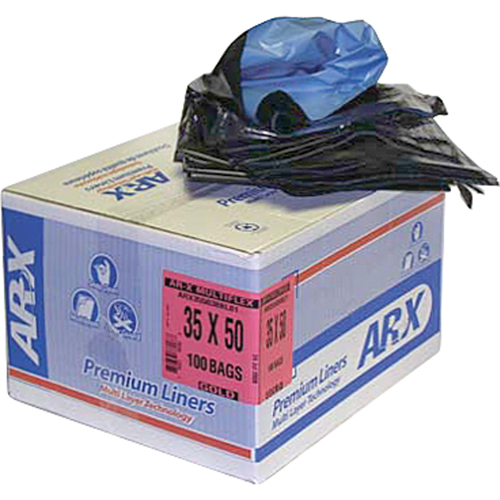 Alte-Rego® Blue Garbage Bags, 35″ × 50″, Strong Grade