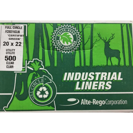 Alte-Rego® Clear Garbage Bags, 35″ × 50″, X-Strong