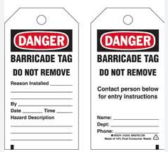 Tag Barrier Tape Information
