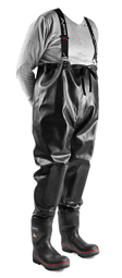 WADERS CHEST  CHEST WADERS  STEEL TOE AN