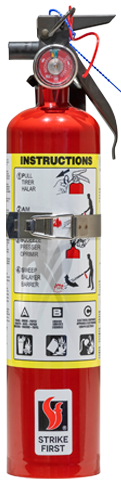 Fire Extinguisher 2.5 Lb Abc W/ Bracket
