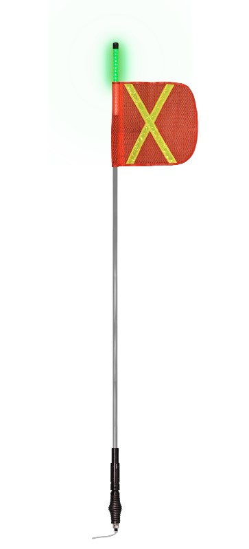 Whip 6 ft Kit, Quick Disconnect, Green