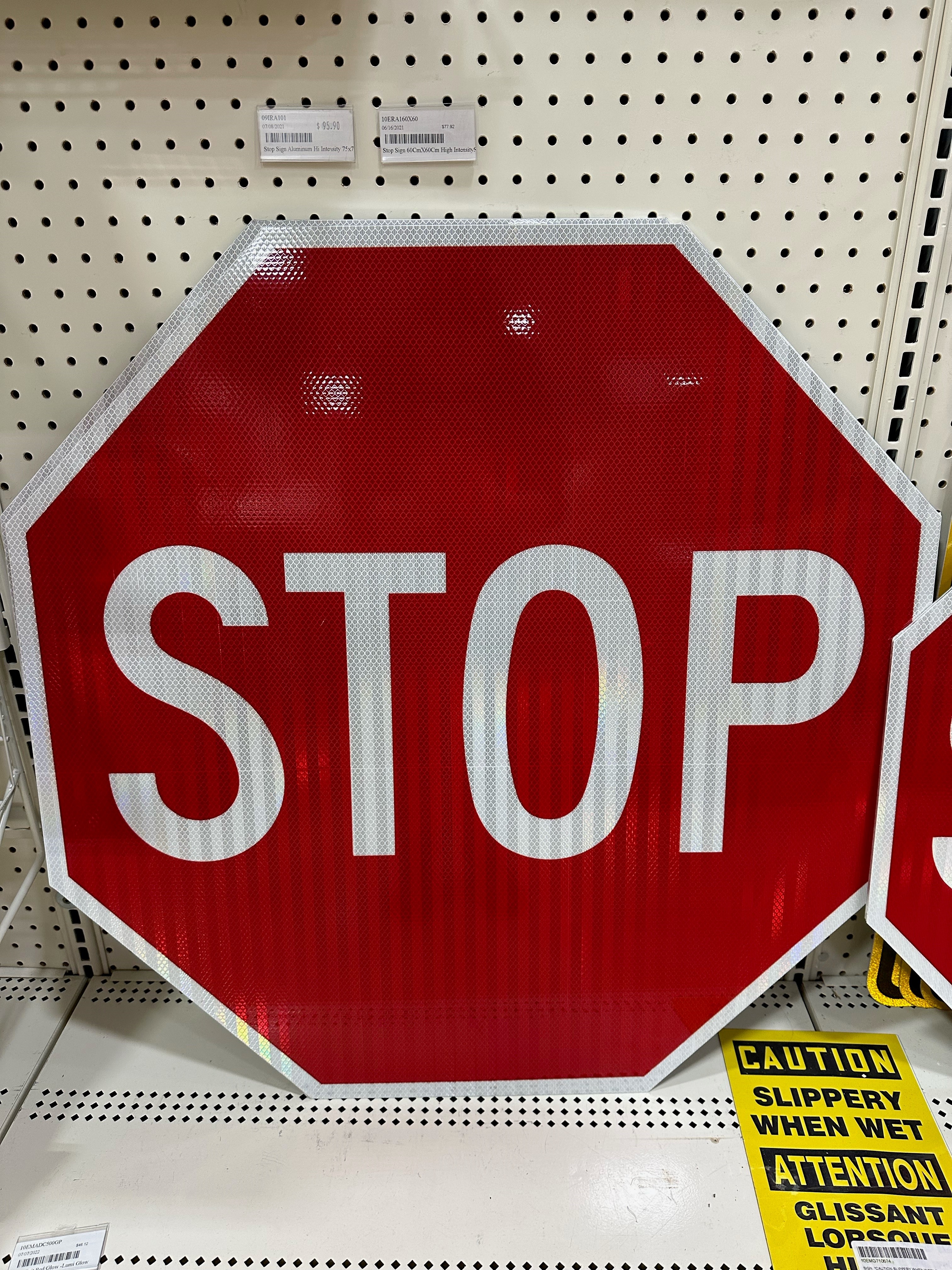 Stop Sign Aluminum Hi Intensity 75