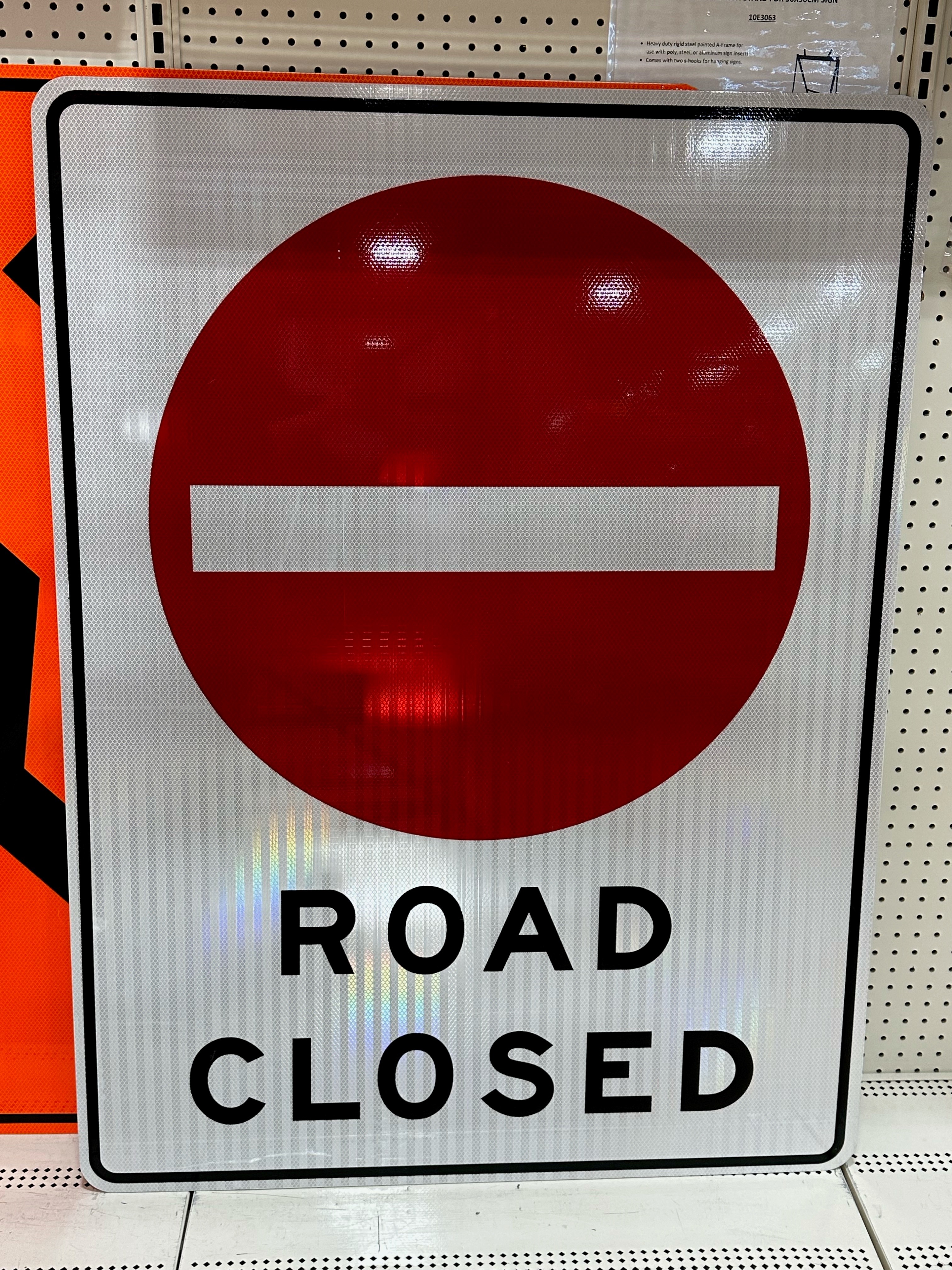 SIGN, "ROAD CLOSED", 35" x 47"