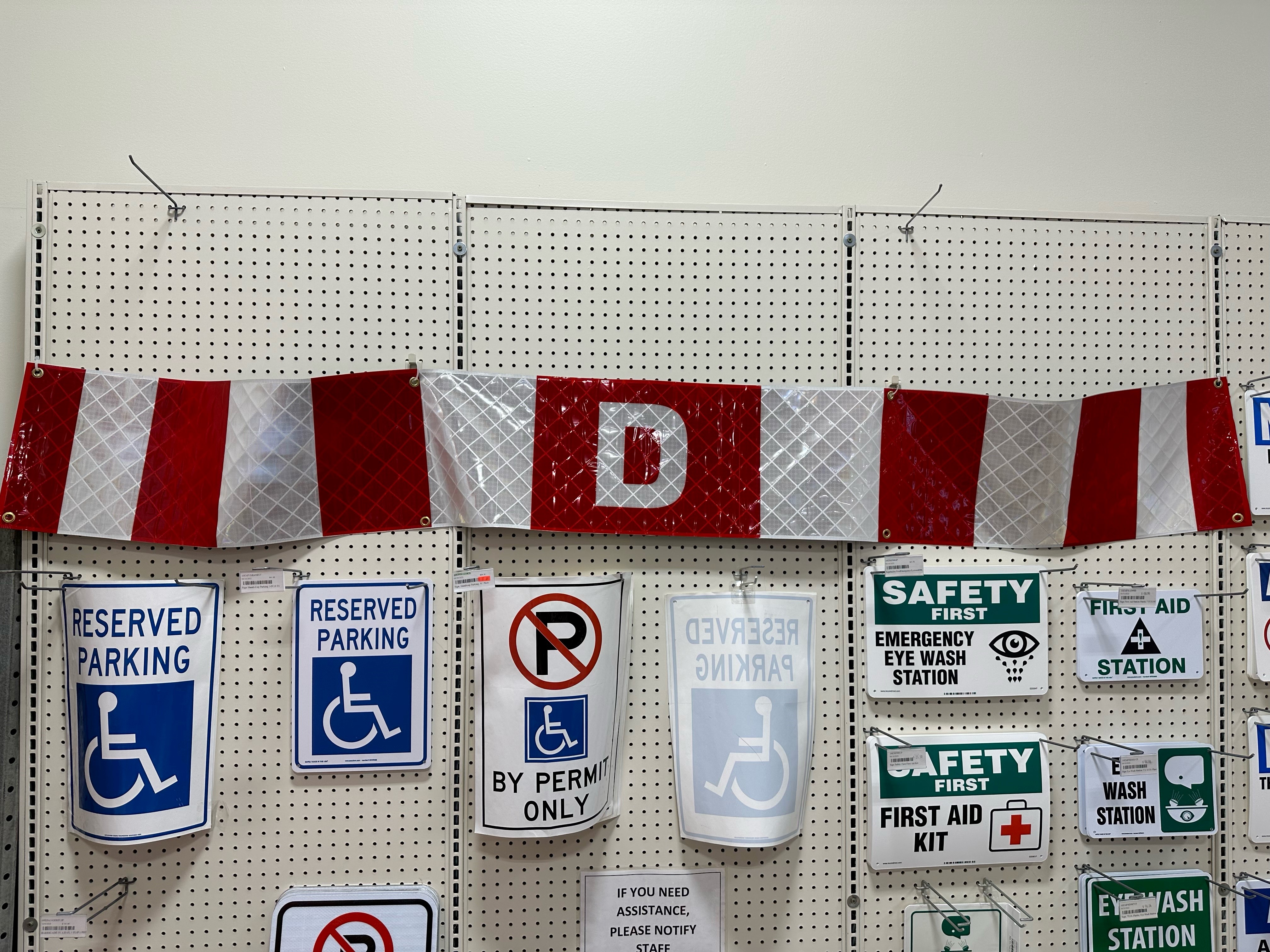 Dimensional Load Sign, Roll Up, 12"x 96"